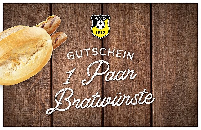 Wertmarke Paar Bratwürste Wertmarke Paar Bratwürste